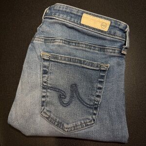 AG Jeans Prima Cigarette Crop‎ 27 Ankle Light Wash Stretch